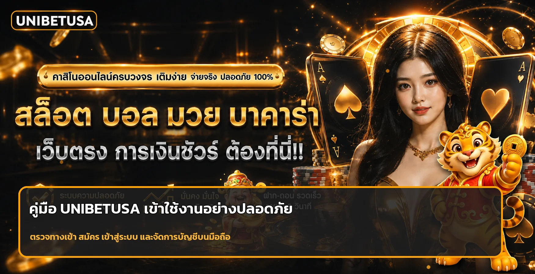 UNIBETUSA คู่มือทางเข้า สมัครและ Login ปลอดภัย
